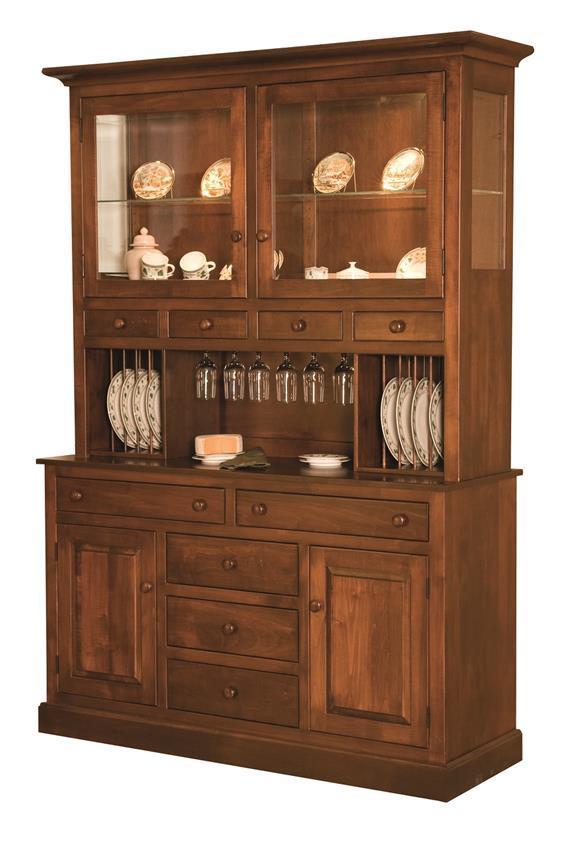 Classic Style Hutch and Buffet Cabinet from DutchCrafters Amish