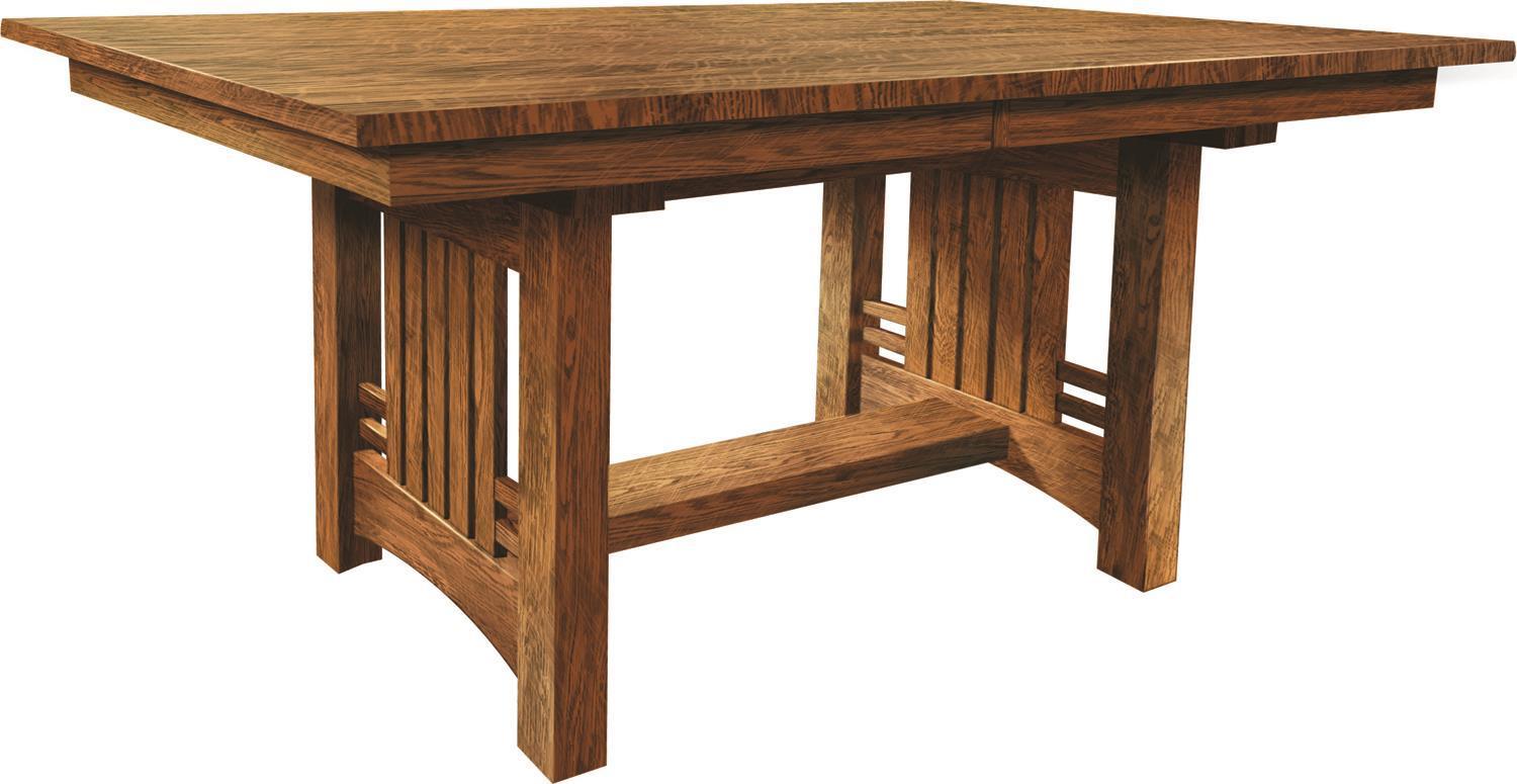 Mission Bungalow Dining Room Table | DutchCrafters Amish Furniture