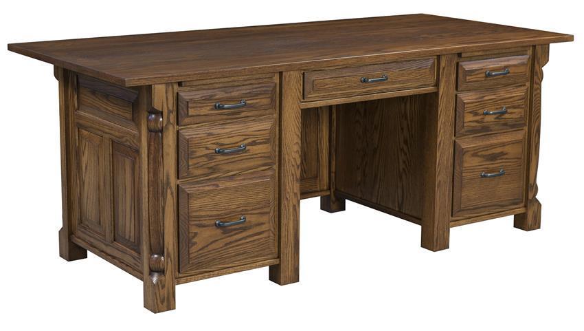 Quartet Executive Desk from DutchCrafters Amish Furniture