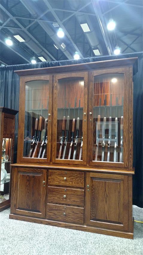 Deluxe 20 Gun Cabinet From Dutchcrafters Amish Furniture