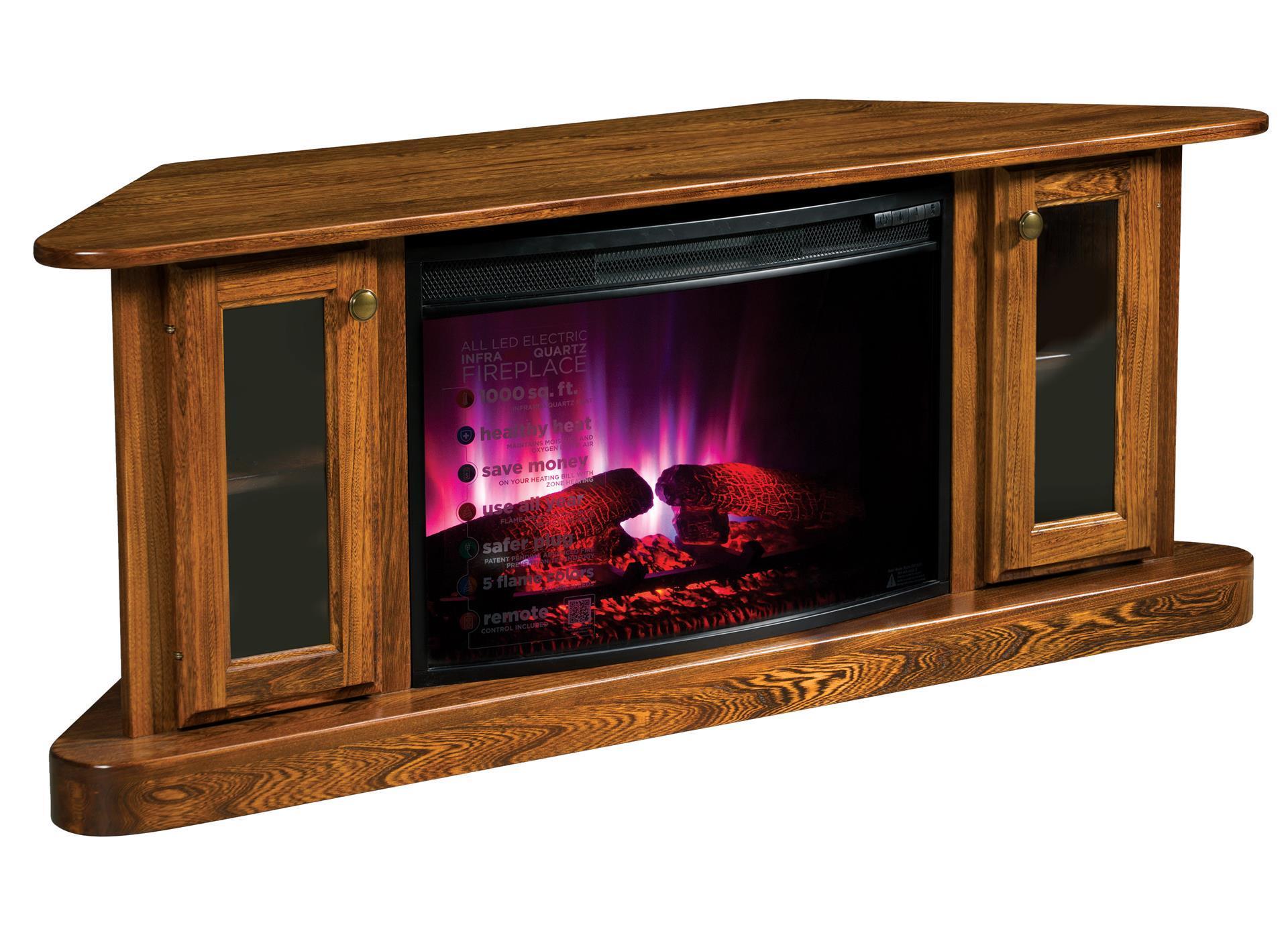 corner electric fireplace ideas