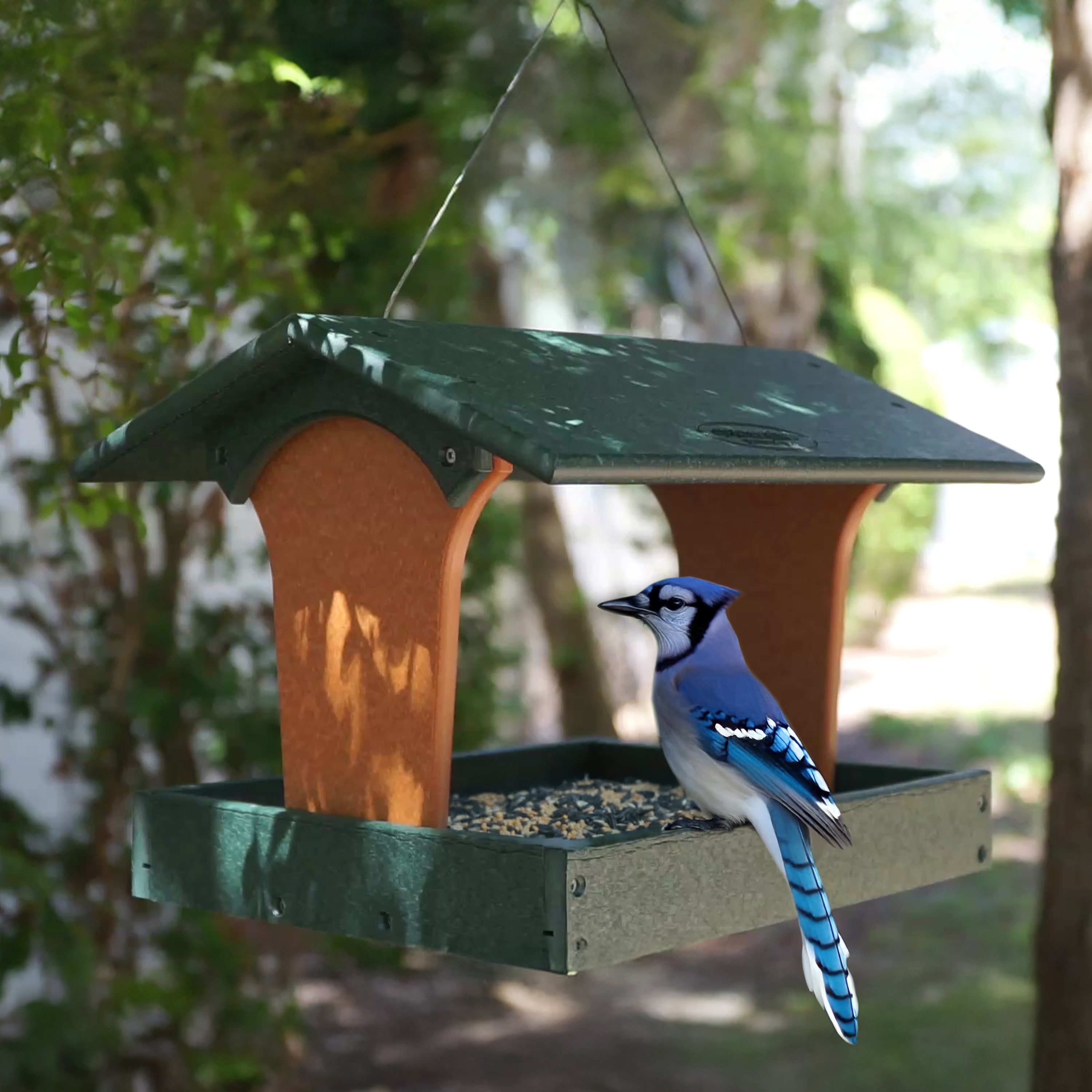 Poly Hopper Fly Thru Bird Feeder from DutchCrafters Amish Furniture