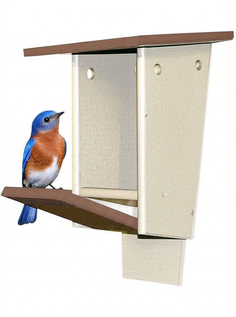 Protect Bluebirds: Large Poly House, Amish Made
