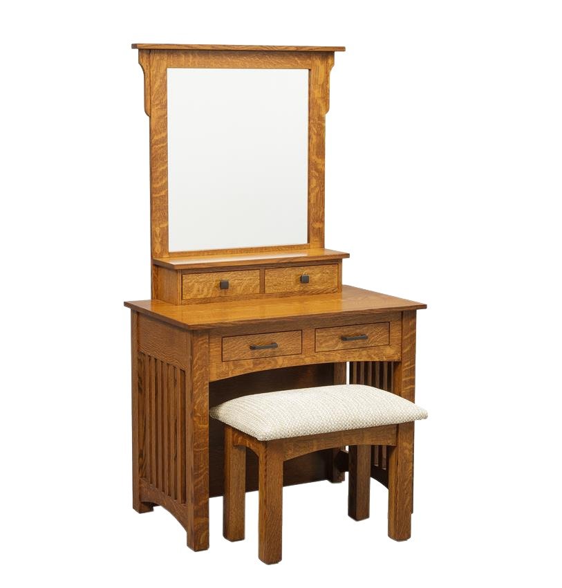 36" Mission Dressing Table from DutchCrafters Amish Furniture