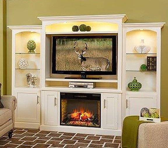 solid wood entertainment center wall unit