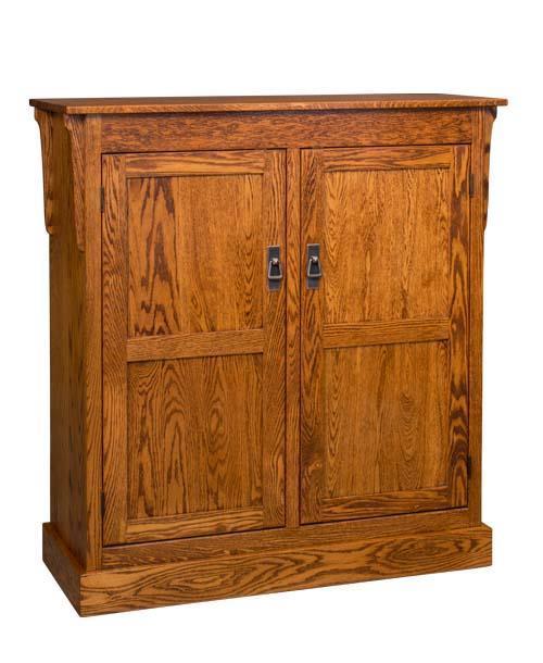 アメリカアーミッシュ製キャビネット（Amish Crafted）ビンテージ無垢材 Amish Mission Solid Wood Storage Cabinet – Custom Sizes