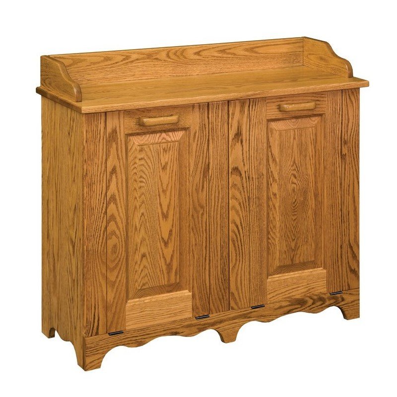 Double Tiltout Trash Bin from DutchCrafters Amish Furniture