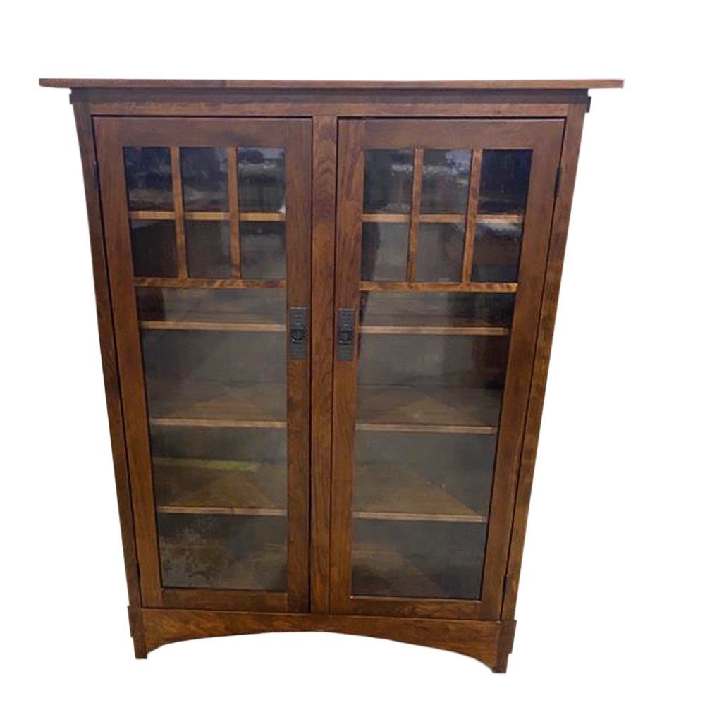 アンティーク家具　MISSION BOOKCASE UNIT QW Amish Craftsman Mission Bookcase – Quality Woods Furniture