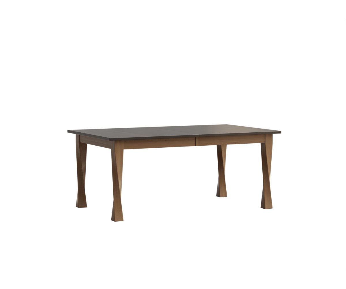 Custom Amish Modern Dining Table - Twisted Legs | Solid Wood
