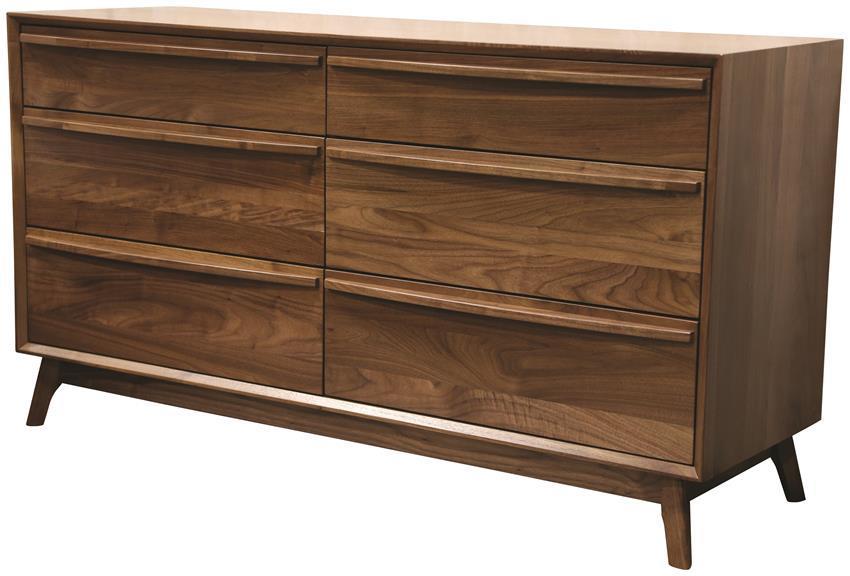 mid century modern bedroom dresser Mid-Century - Solid Wood beveled detail Mid-Century Rattan 3-Drawer Dressers Dark