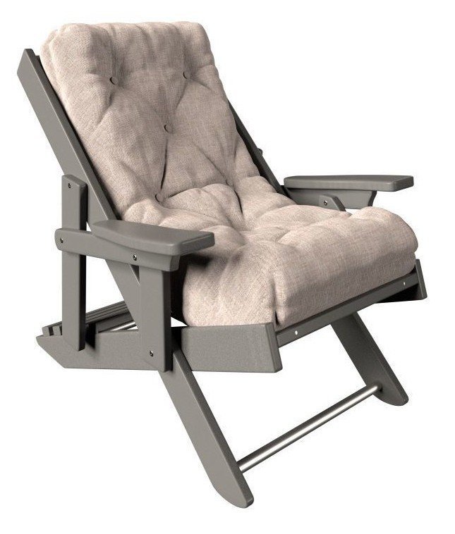Amish Outdoor Folding Poly Sling Chair with Cushion -