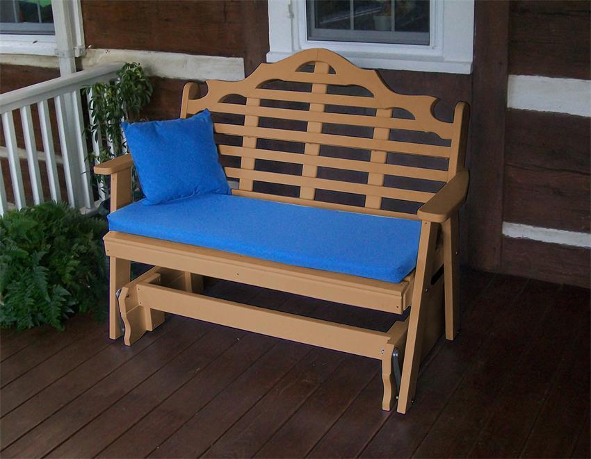 Poly Chester Glider Bench from DutchCrafters Amish Furniture