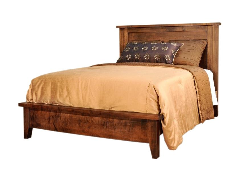 Ruff Sawn Farmhouse Shaker Bed from DutchCrafters Amish Furniture
