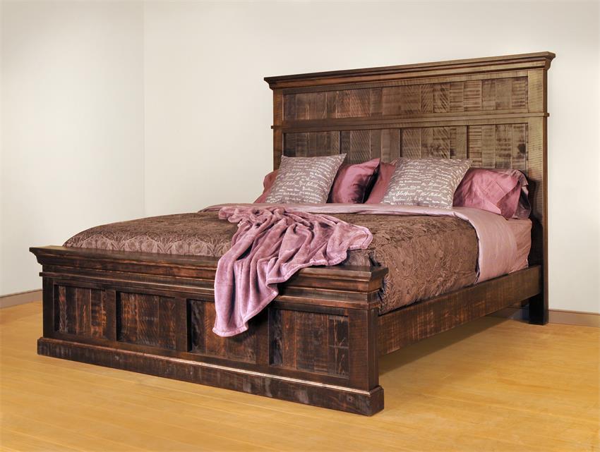 Ruff Sawn Quincey Bed from DutchCrafters Amish Furniture
