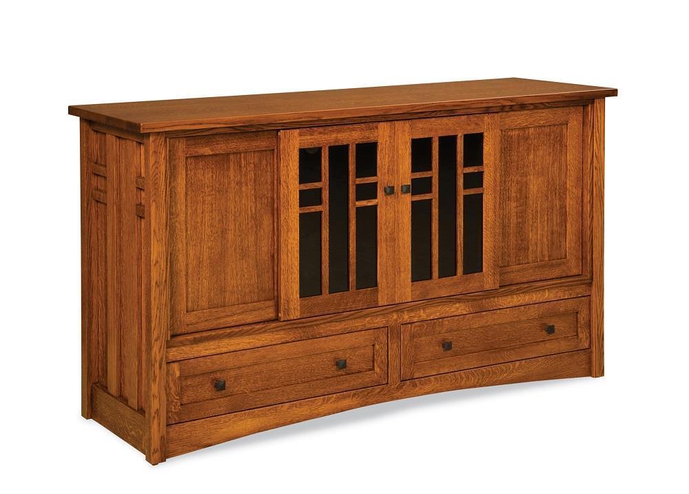 Oak Wood Mission TV Stand from DutchCrafters Amish Furniture