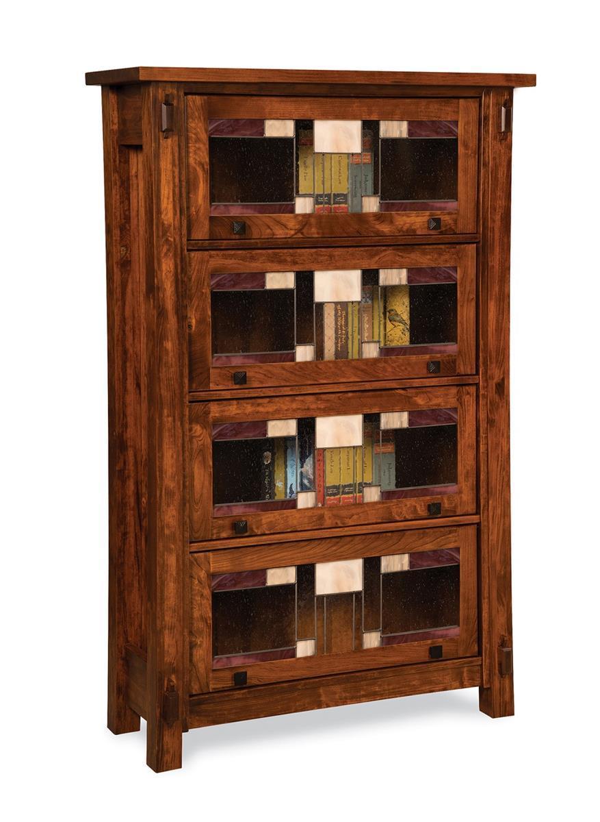 Solid Wood Mission Barrister Bookcase From DutchCrafters Amish
