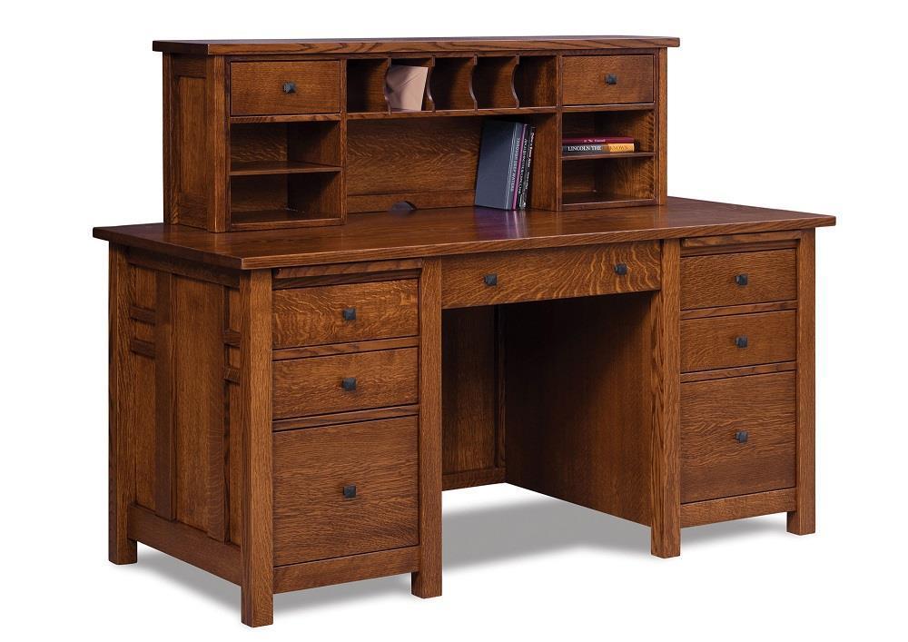 Wood Mission Computer Desk from DutchCrafters Amish Furniture