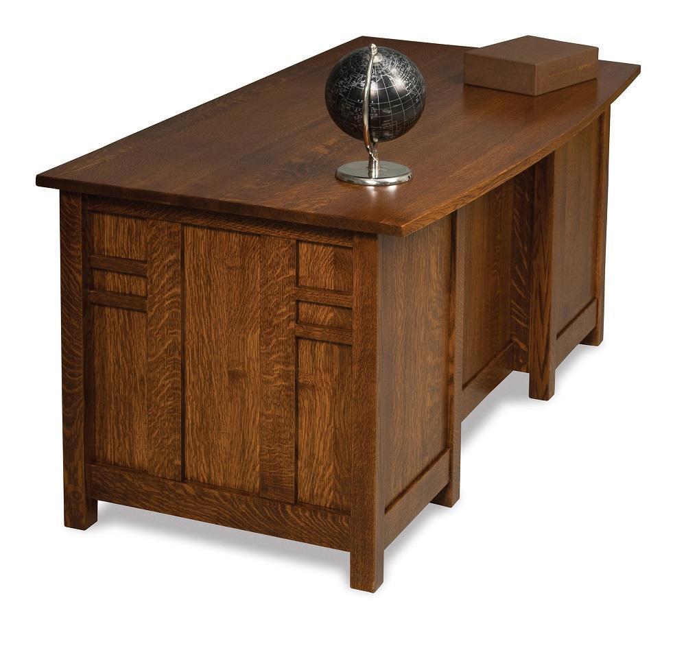 Mission Oak Wood Desk from DutchCrafters Amish Furniture