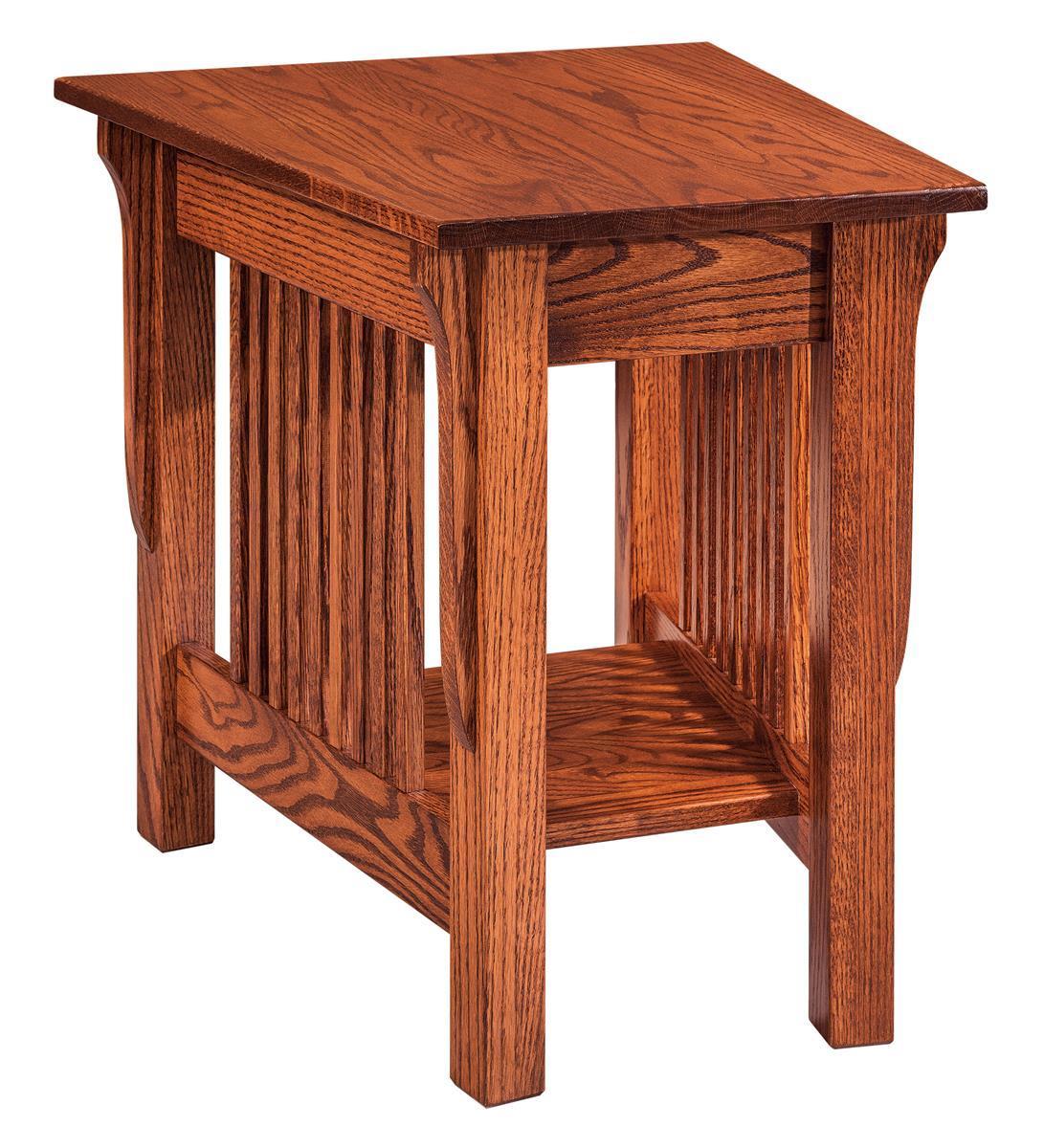 Mission Acomita Wedge Shaped End Table - Quick Ship from