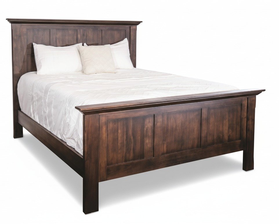 Solid Panel Bed With Regular Footboard | DutchCrafters