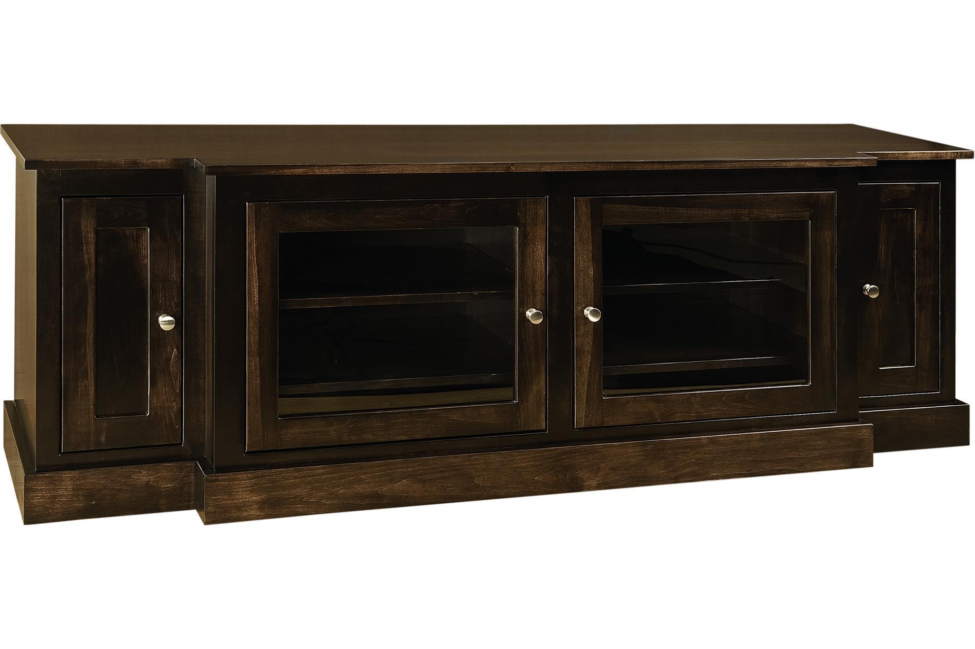 74" Roanoke TV Stand without Towers from DutchCrafters Amish Furniture