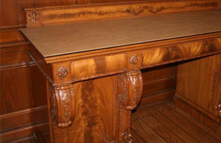 pad table buffet server protector sideboard amish