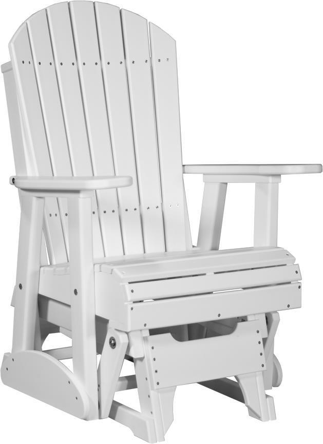 LuxCraft 2' Adirondack Poly Glider Chair from DutchCrafters Amish