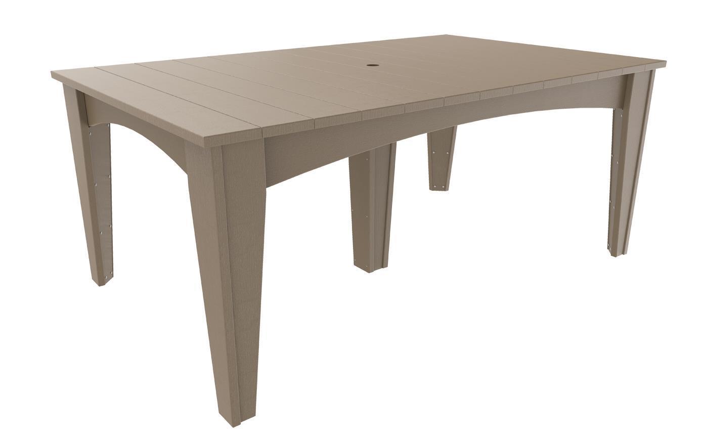LuxCraft Rectangular Patio Dining Table for 6 |