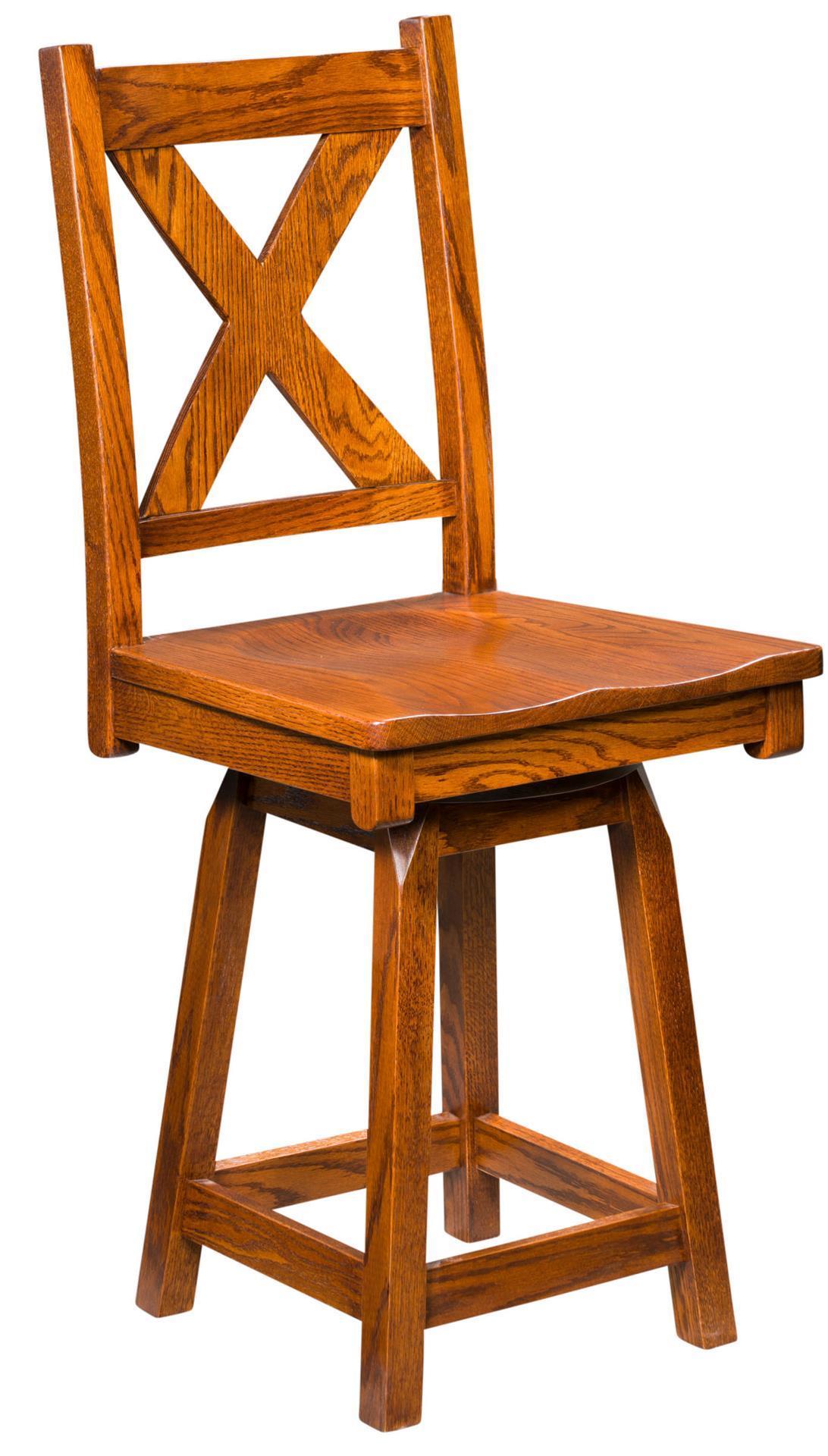 Trego Swivel Bar Stool from DutchCrafters Amish Furniture