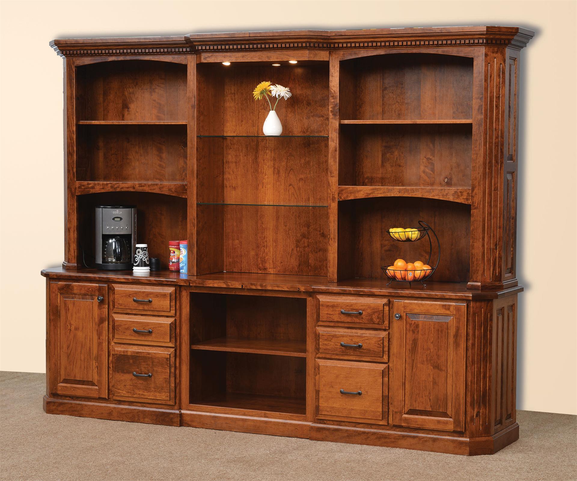 Amish Office Wall System From Dutchcrafters