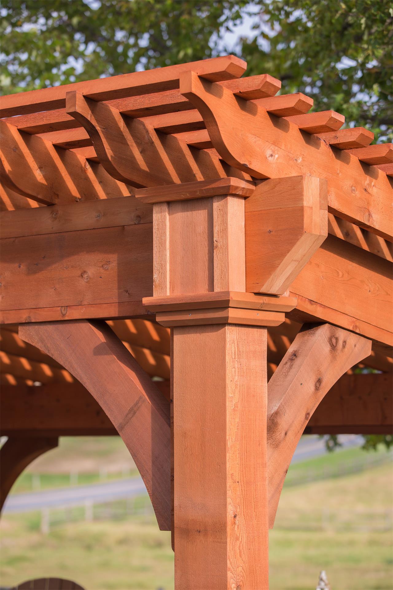 cedar pergolas kits for sale on Santa Fe Cedar Pergola From Dutchcrafters Amish Furniture