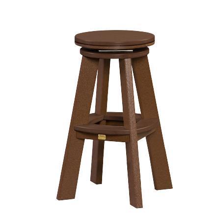 Shoreline Poly Swivel Stool with Bar Height from DutchCrafters Amish