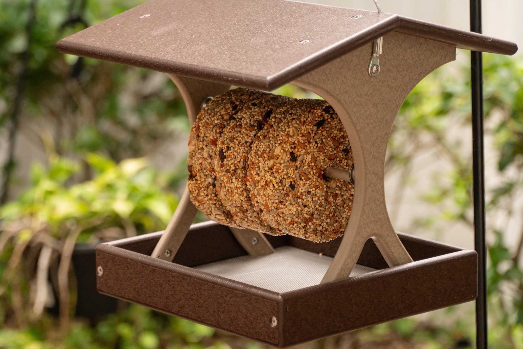 Poly Horizontal Suet Log Bird Feeder From Dutchcrafters Amish