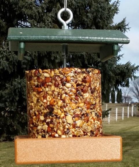 Poly Upright Suet Log Feeder From Dutchcrafers Amish Furniture
