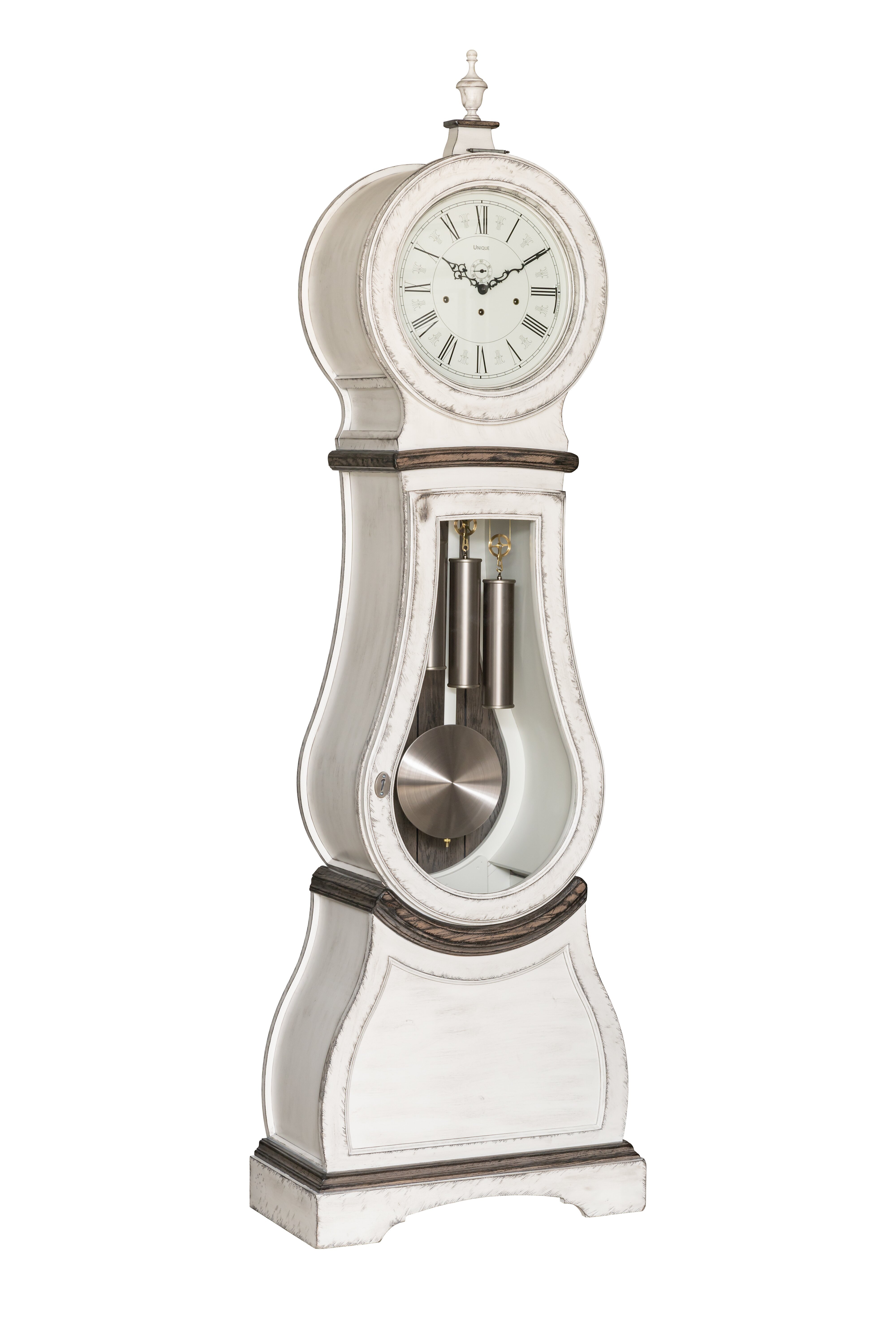 Curved‑Case Mora Grandfather Clock | Amish Made Custom Floor Clocks