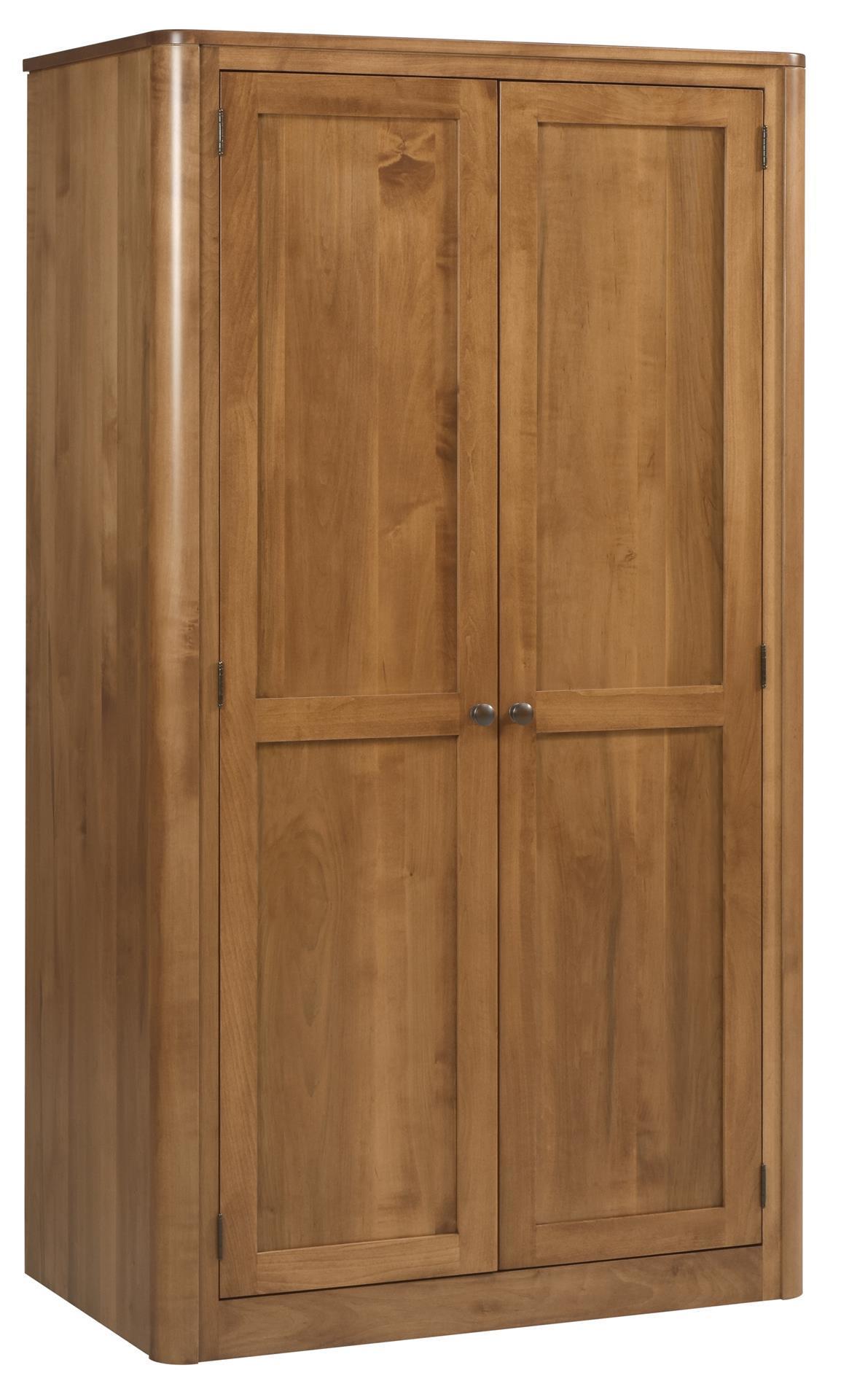Contemporary Armoire With Rod And Shoe Shelf| DutchCrafters