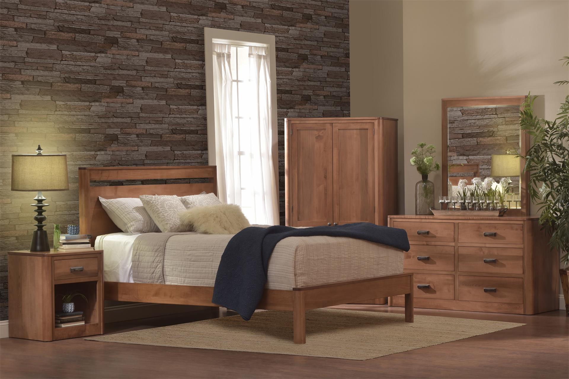 Contemporary Armoire With Rod And Shoe Shelf| DutchCrafters
