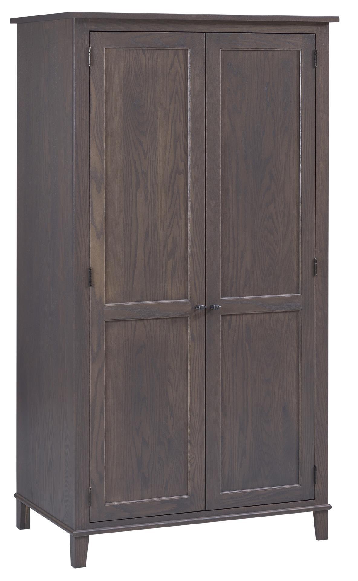 Hardwood Modern Wardrobe Armoire from DutchCrafters Amish Furniture