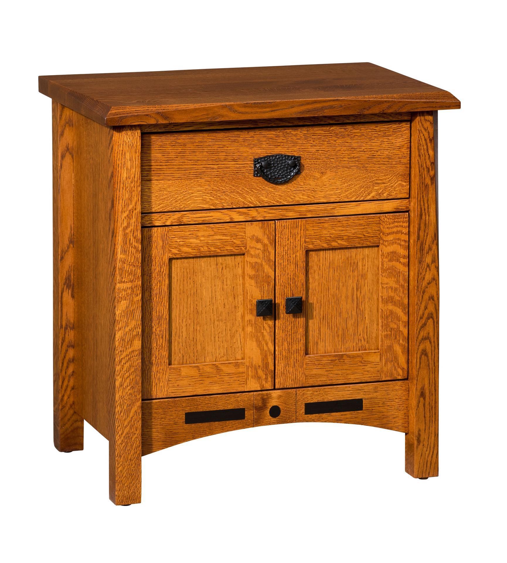 Amish Nolan 1 Drawer 2 Door Nightstand From Dutchcrafters Amish