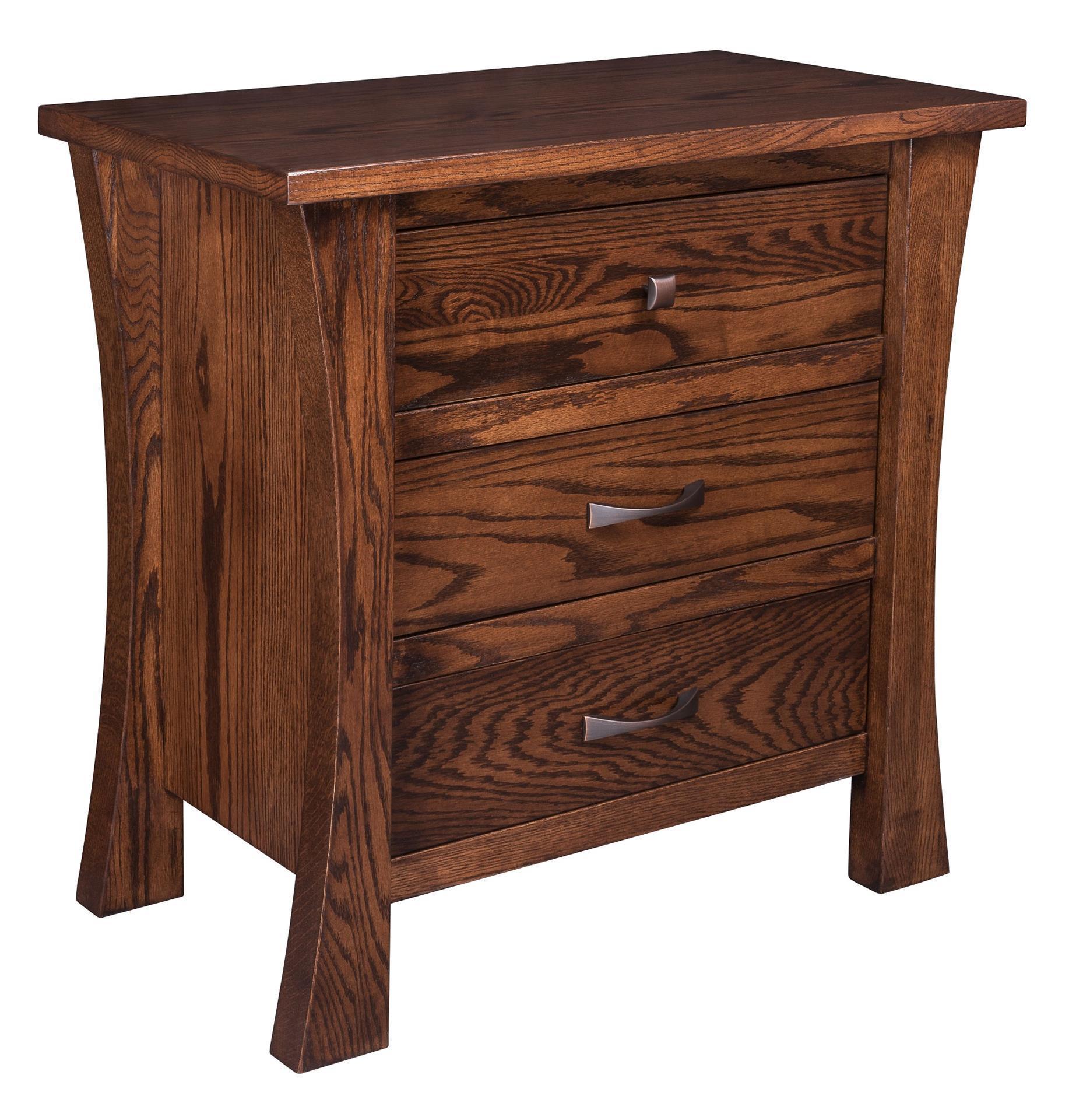 Amish Catalina 3Drawer Nightstand from DutchCrafters Amish Furniture