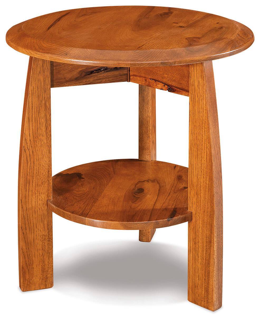 22" Mission Round End Table from DutchCrafters Amish Furniture