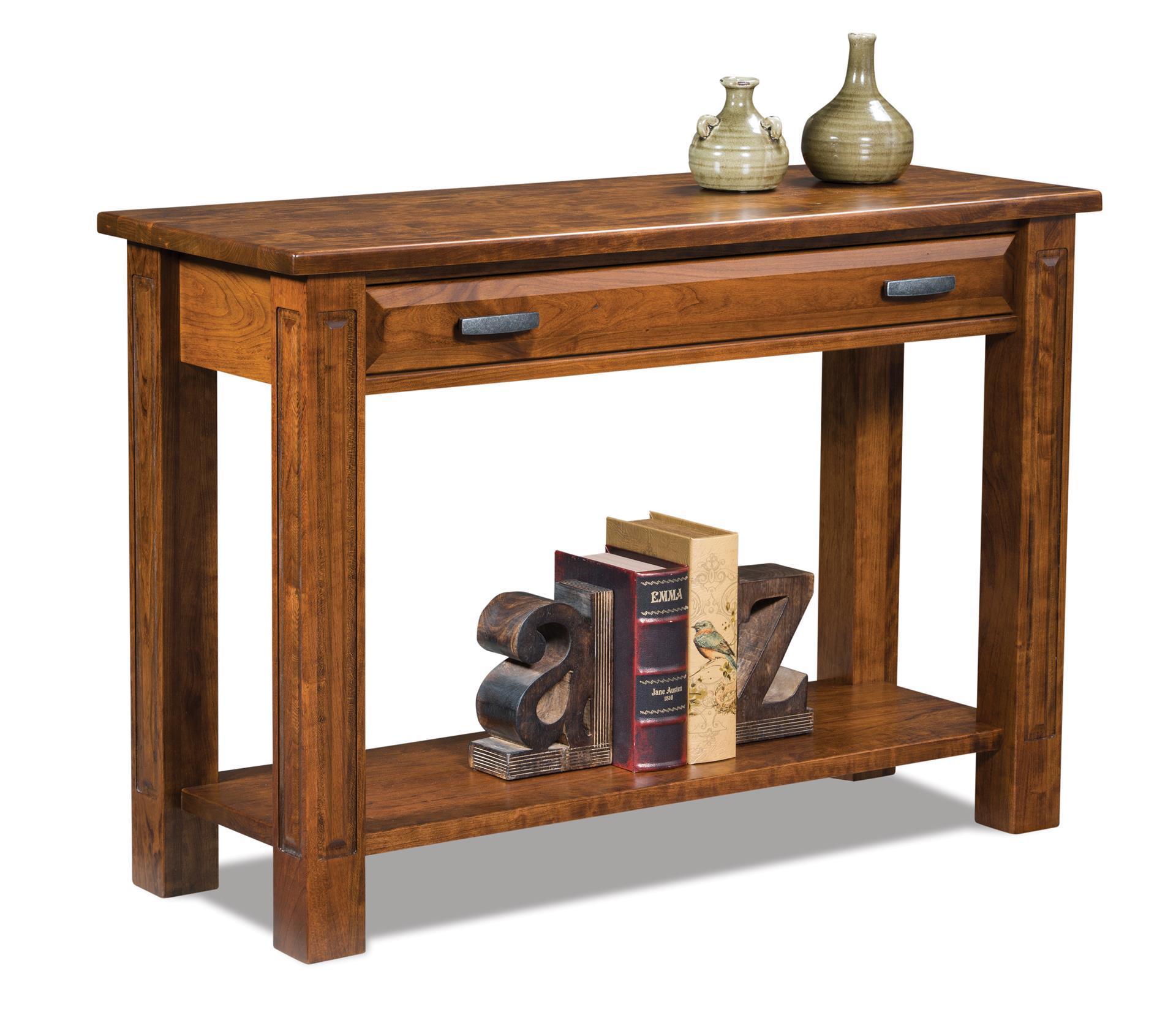 Cherry Wood Sofa Table from DutchCrafters Amish Furniture