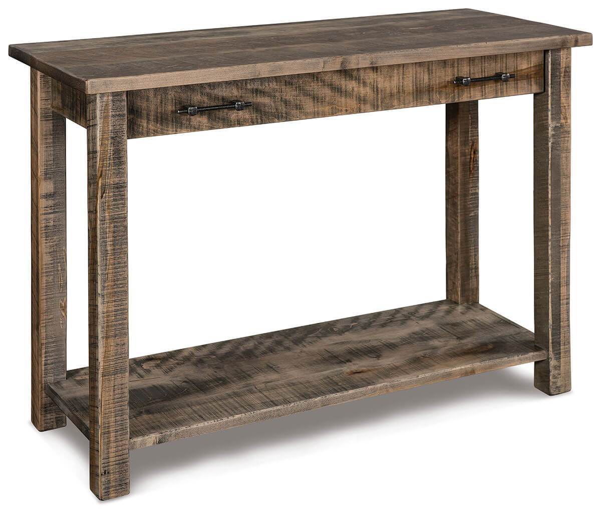 44" Dutton Open Sofa Table from DutchCrafters Amish Furniture