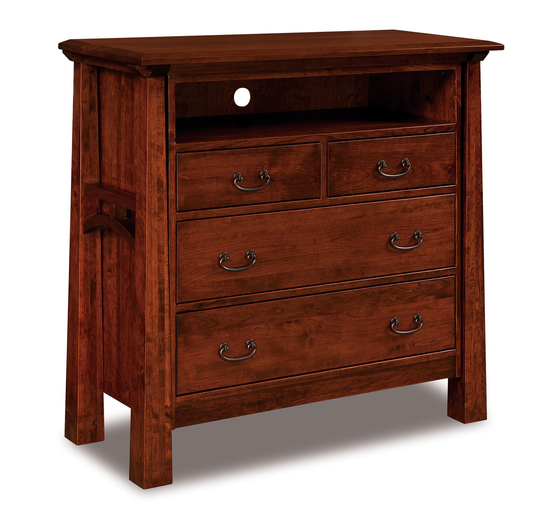 Mission Media Chest of Drawers from DutchCrafters Amish Furniture