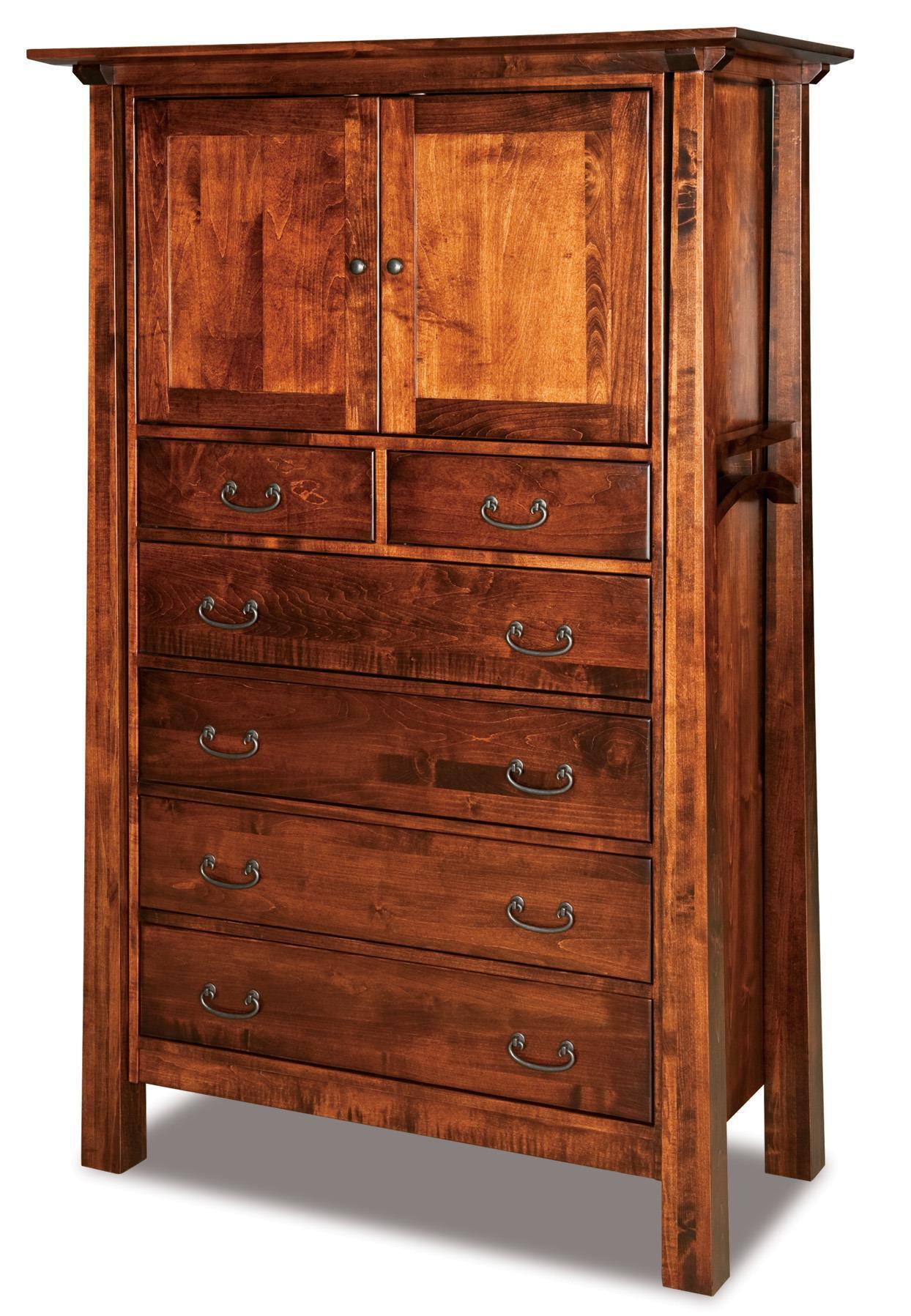Hardwood Mission Chest Armoire from DutchCrafters Amish Furniture