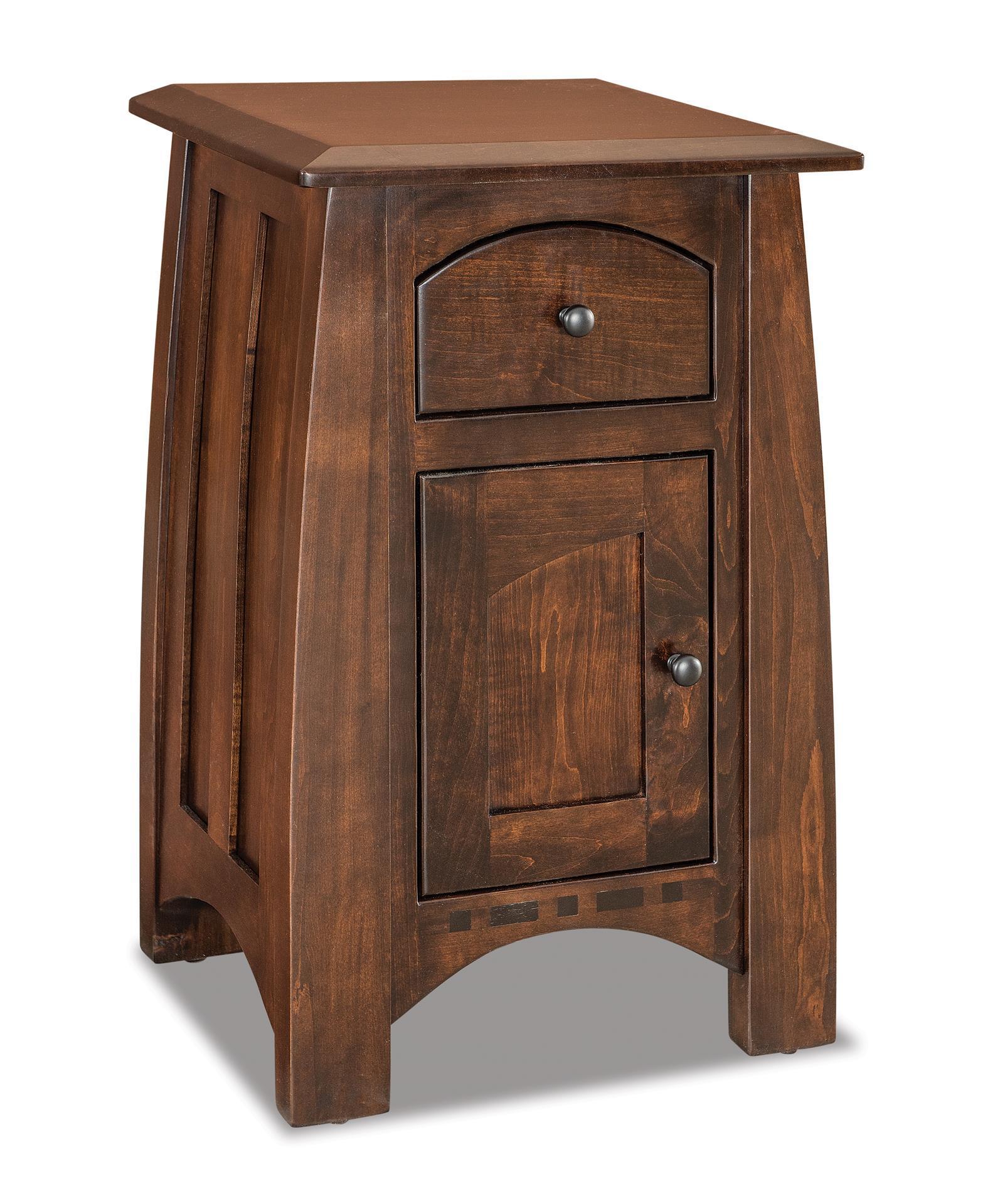 Hardwood Custom Mission Nightstand Cabinet from DutchCrafters Amish