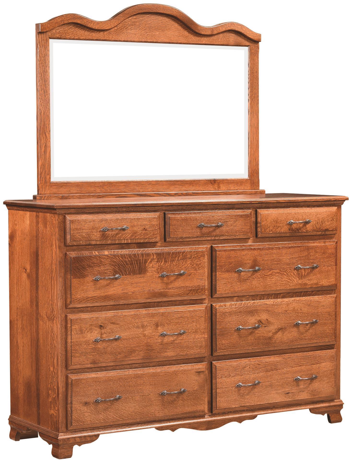 Grand Haven Dresser with Optional Mirror from DutchCrafters Amish