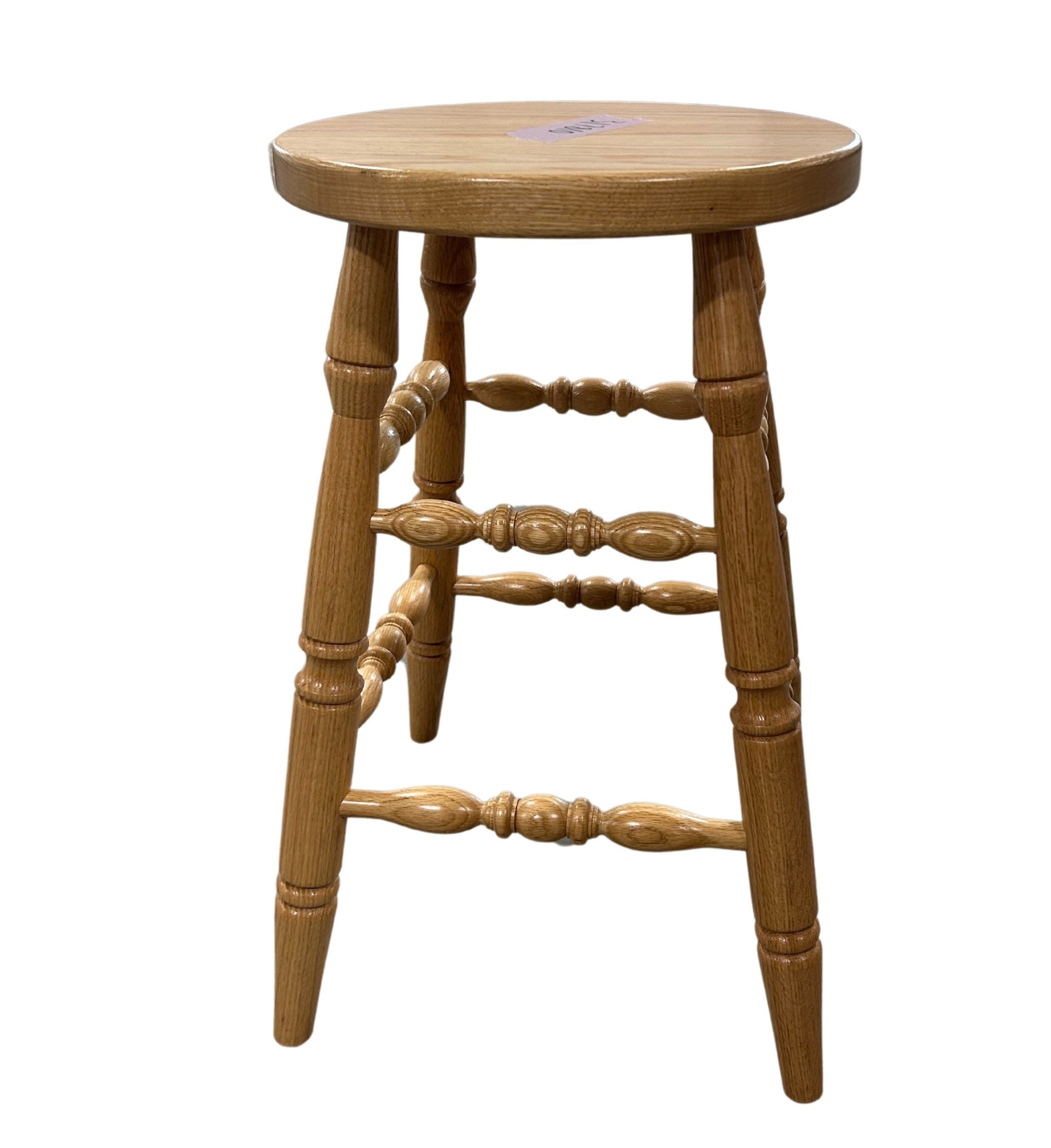 Deluxe Turned Leg Bar Stool from DutchCrafters Amish Furniture