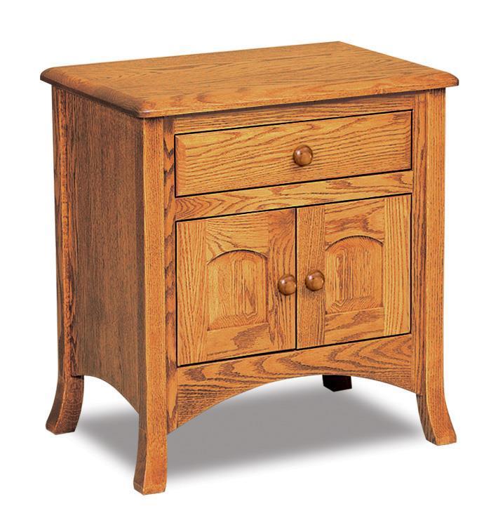 Amish 1-Drawer Nightstand Cabinet from DutchCrafters Amish Furniture
