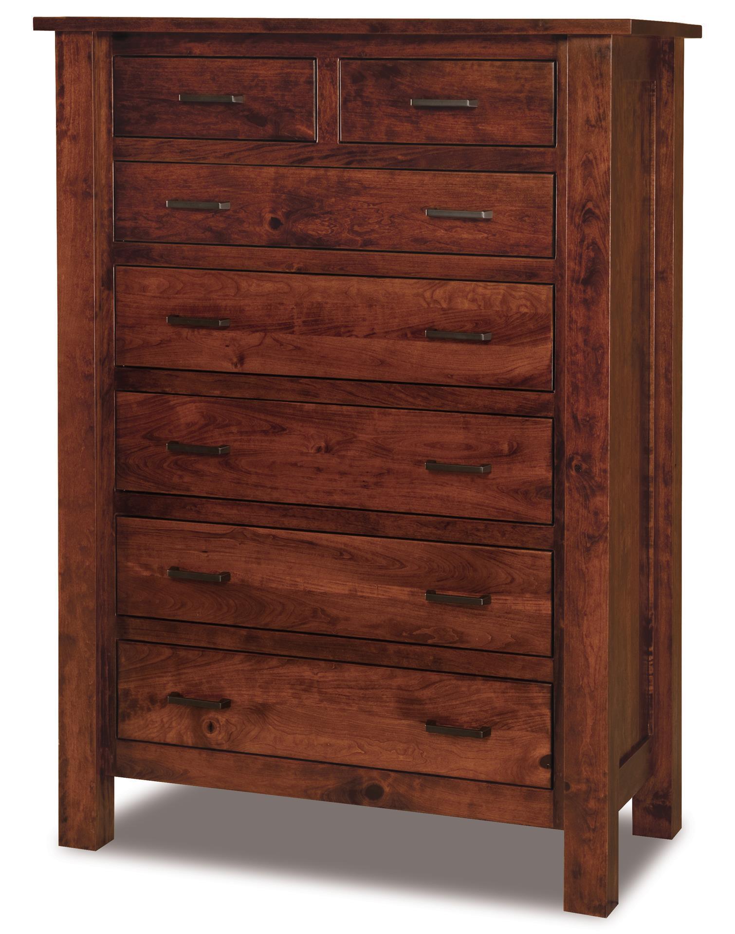Hardwood 7-Drawer Chest of Drawers from DutchCrafters Amish Furniture